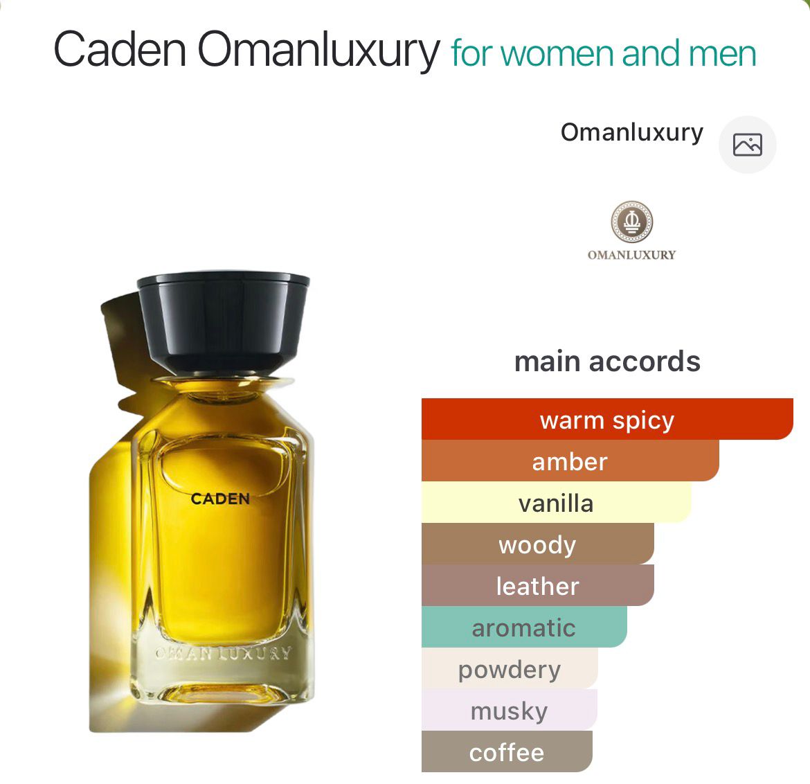 Caden - Perfume oil impression
