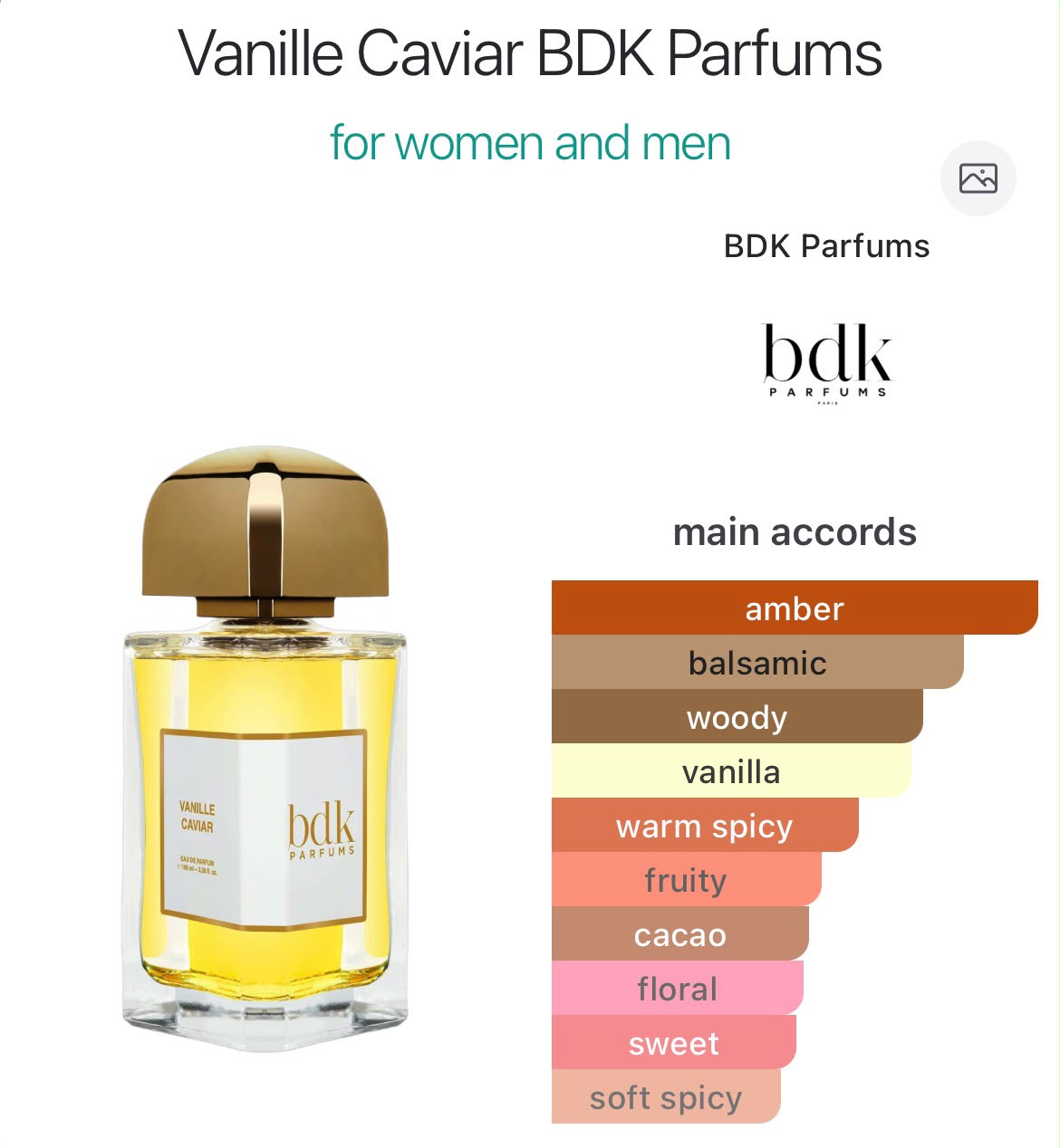 BDK Vanille Caviar - Perfume oil impression