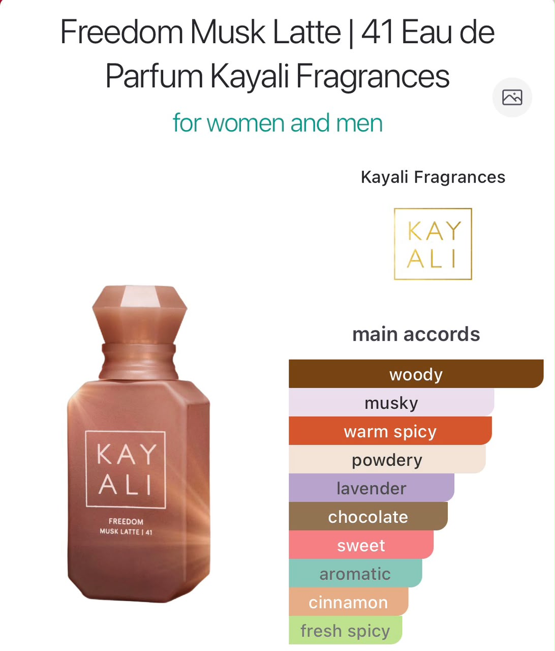 Kayali Freedom Musk Latte - Perfume oil impression
