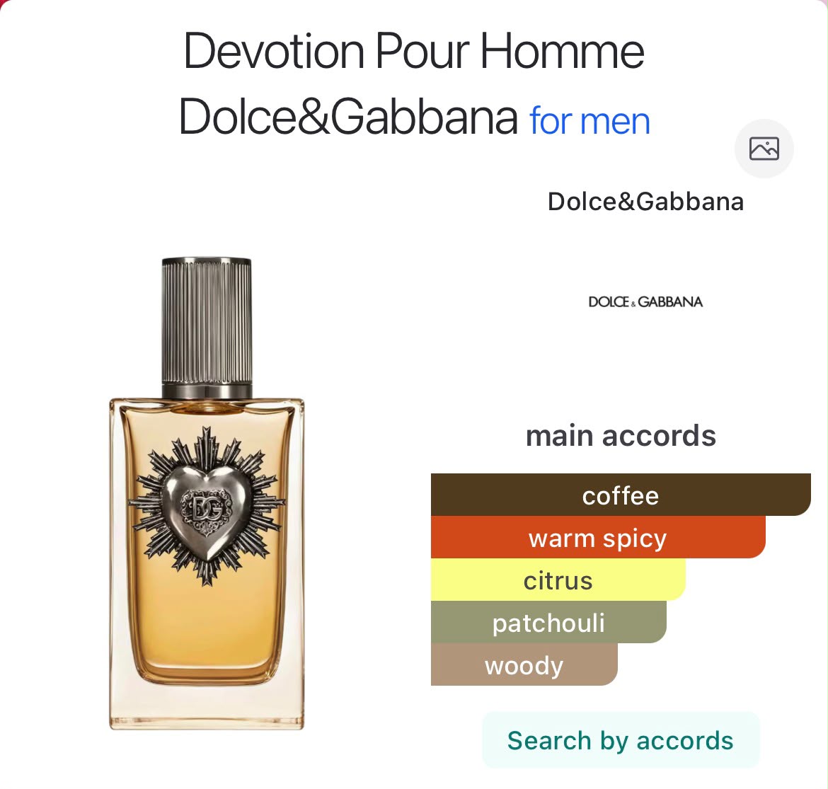 Devotion pour homme - Perfume oil impression