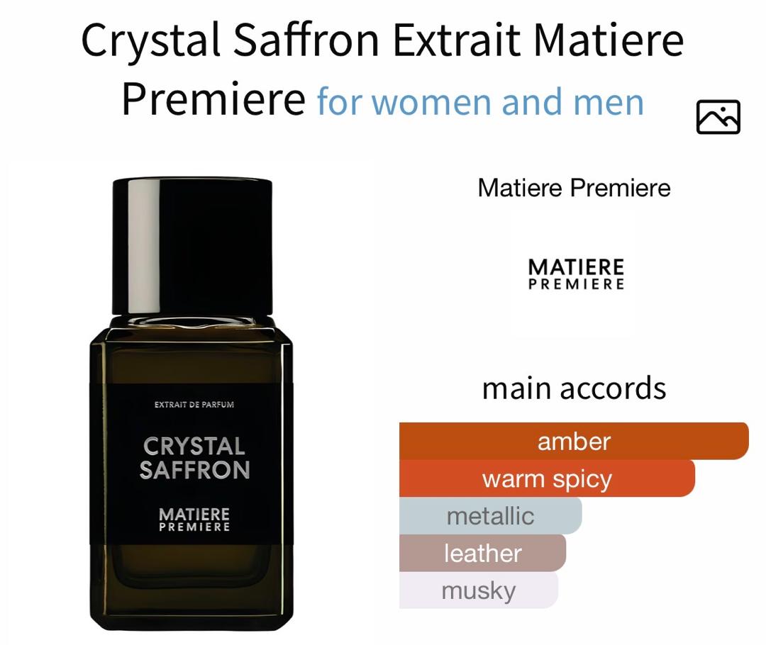 Crystal Saffron extrait - Perfume oil impression