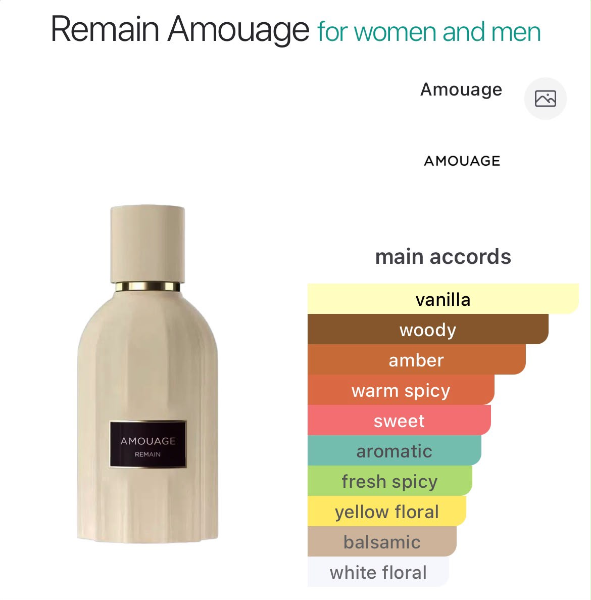 Amouage Remain - Perfume oil impression