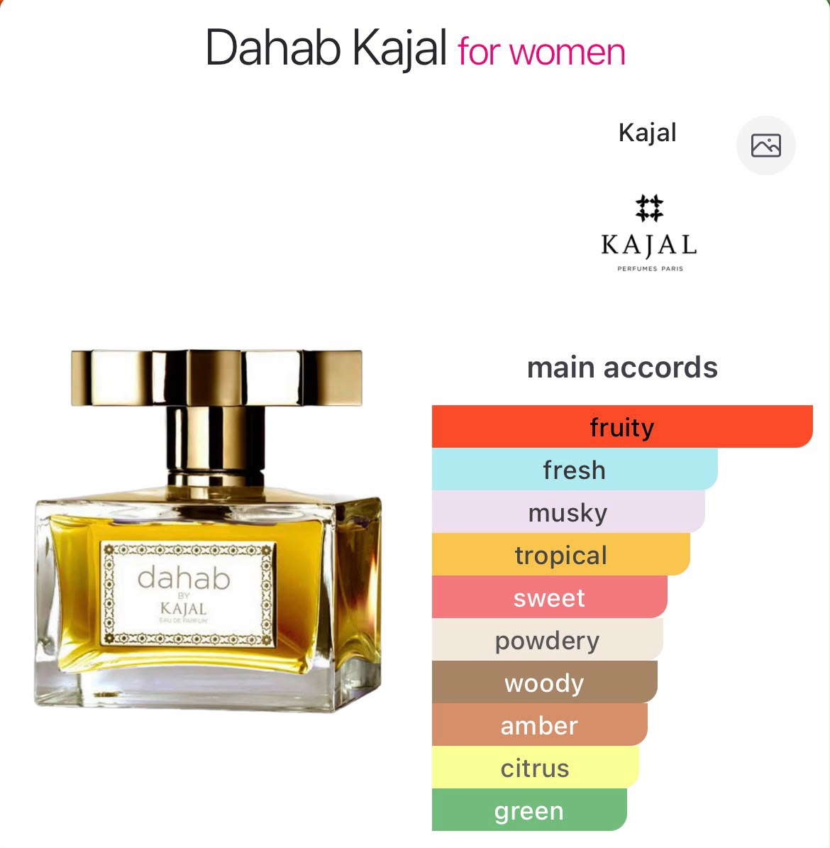 Kajal Dahab - Perfume oil impression